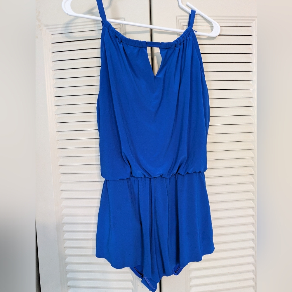 Navy Swim Romper